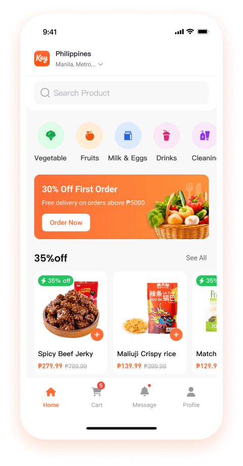 KeyMart App Screenshot